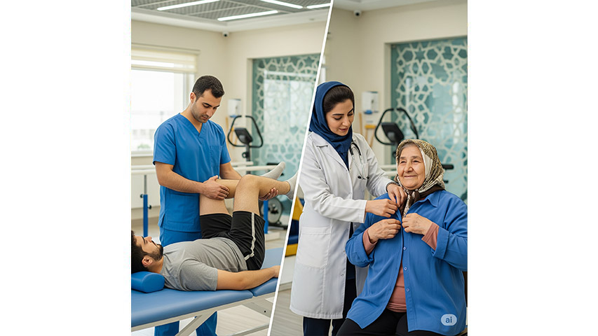 فیزیوتراپی چیست؟
کاردرمانی چیست؟
 راهنمای کامل انتخاب بهترین مسیر در توانبخشی 
 فیزیوتراپی (PT) و کاردرمانی (OT). بسیاری از افراد این دو را یکی می‌دانند، چون هر دو در بازگرداندن سلامت و بهبود کیفیت زندگی نقش مهمی دارند. اما واقعیت این است که...
